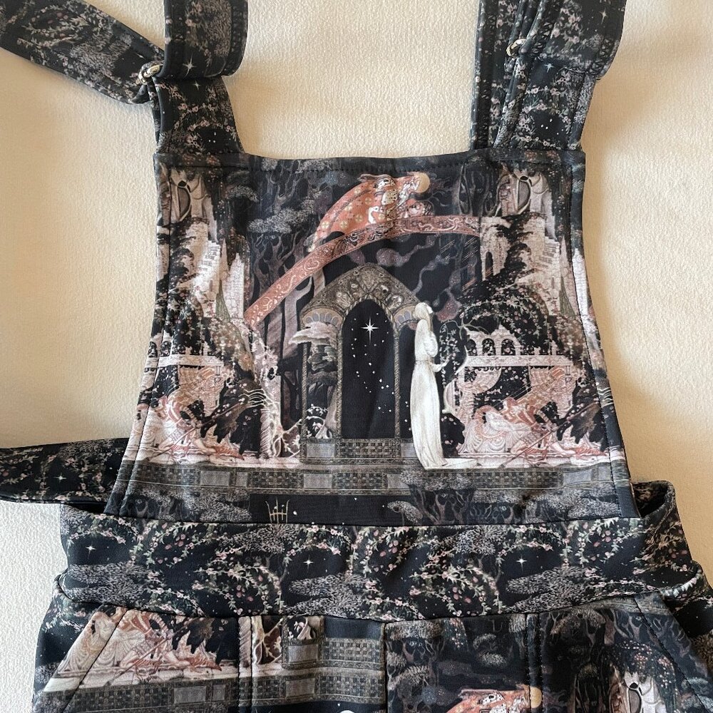 BlackMilk Wandering Knight women's stretch overalls size XXS